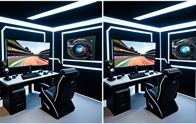 Here are two high-quality image prompts for Stable Diffusion XL, designed to generate professional images of gaming setups and esports professionals: